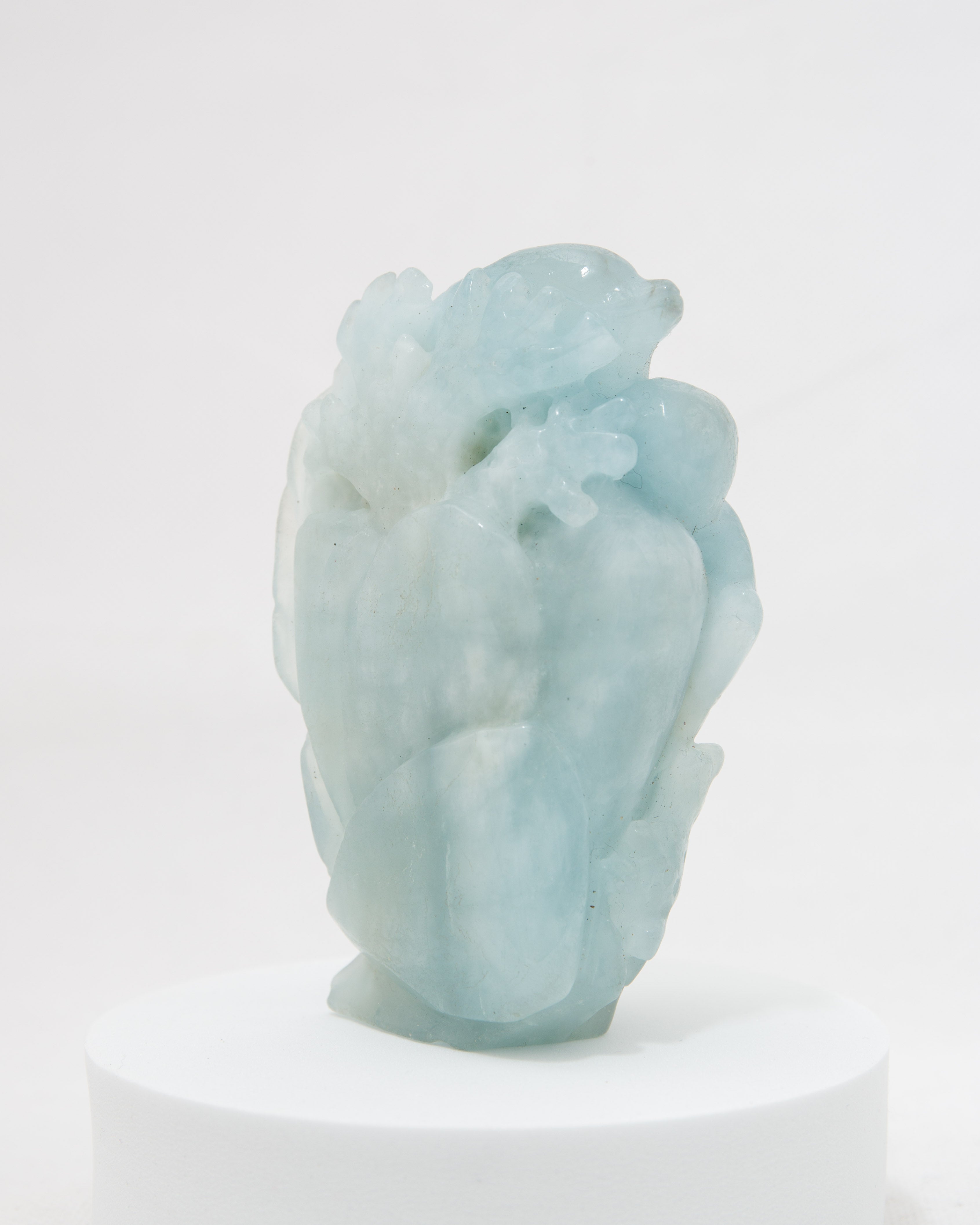 Dolphin carving - Aquamarine 289g