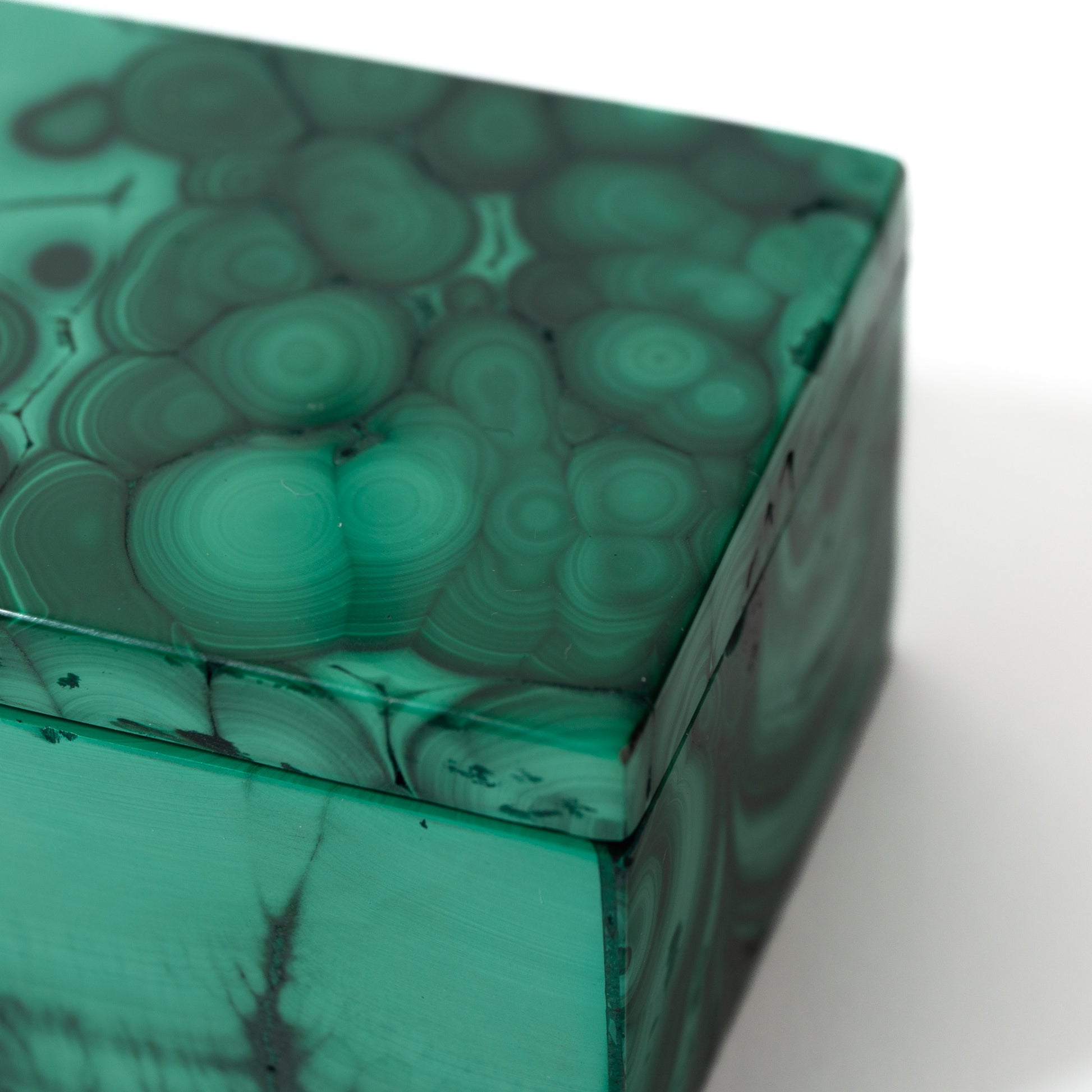 Malachit Csecsebecsés doboz -122g