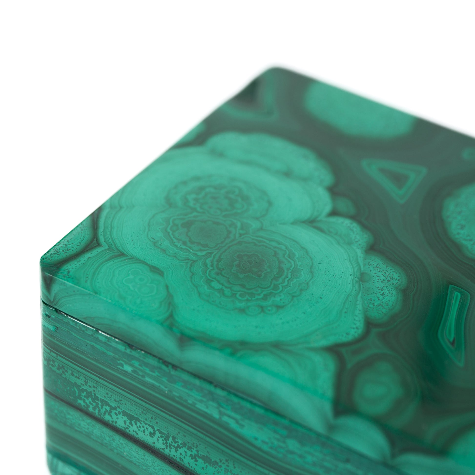 Malachit Csecsebecsés doboz -207g