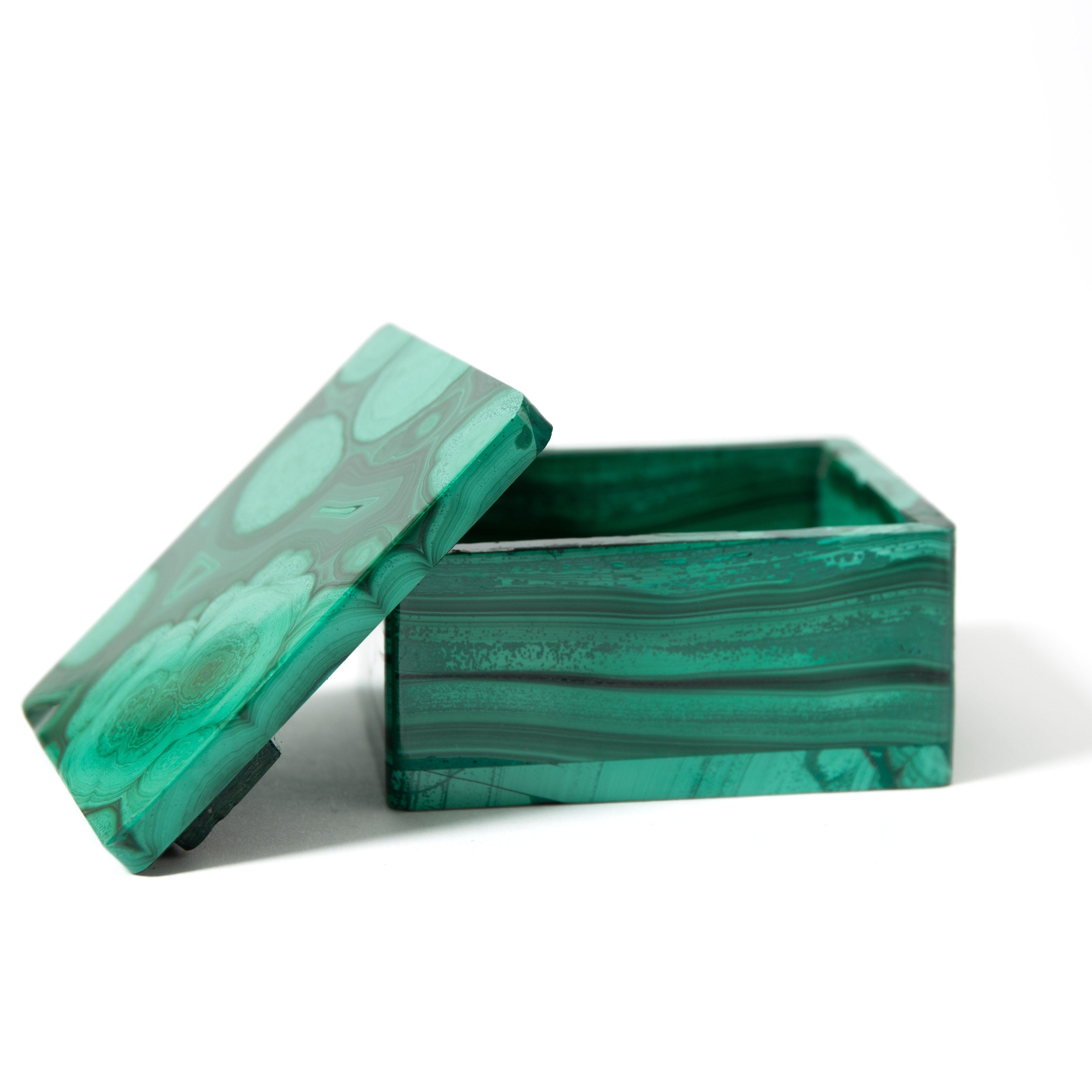 Malachit Csecsebecsés doboz -207g