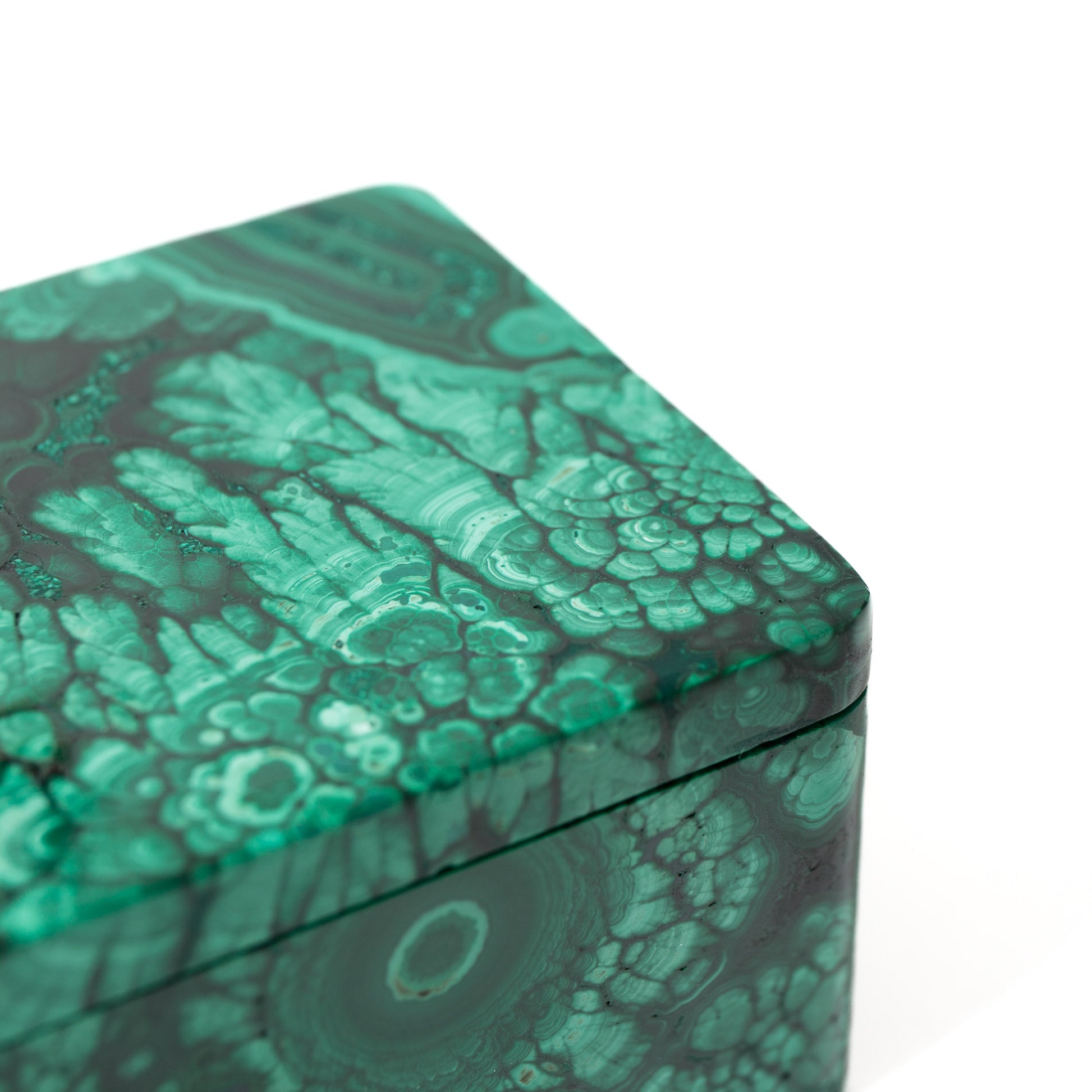 Malachit Csecsebecsés doboz -216g