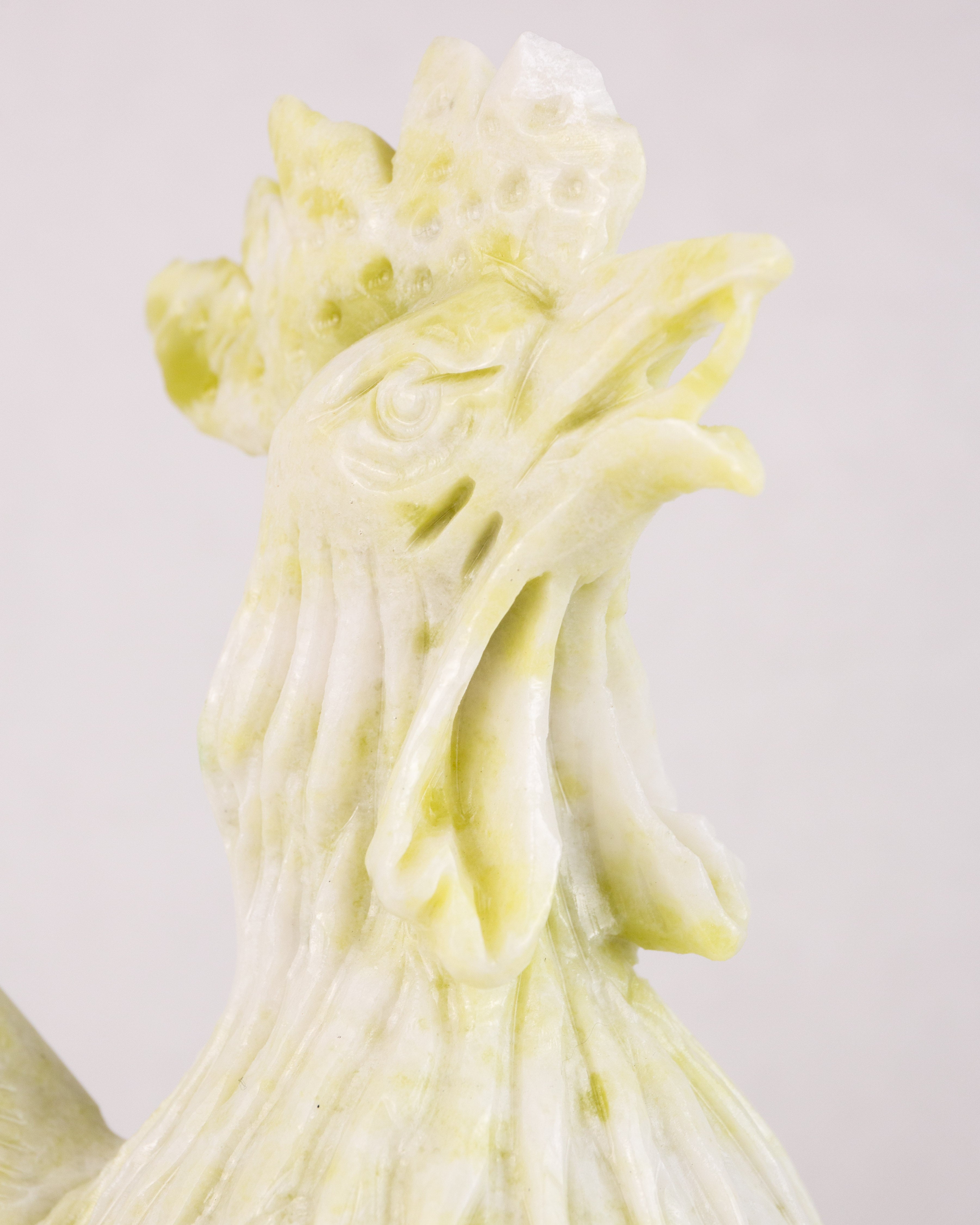 Kakas Faragvány – Szerpentin / Rooster Carving – Serpentine