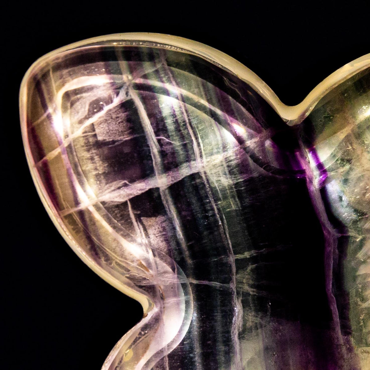 Fluorite Butterfly (Led) Lamp - 14 cm 600 gr — photo 5