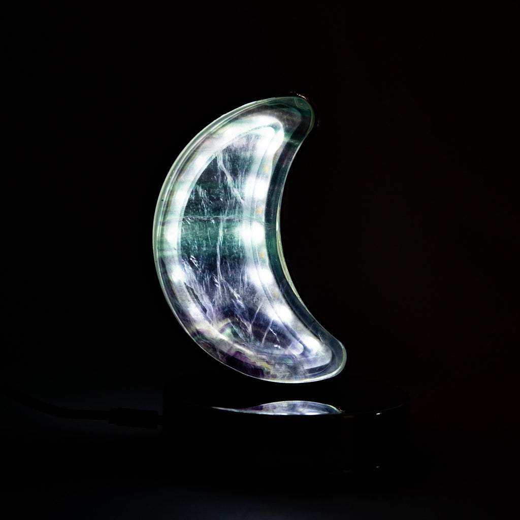 Fluorite Moon (Led) Lamp - 14 cm 600 gr — photo 2