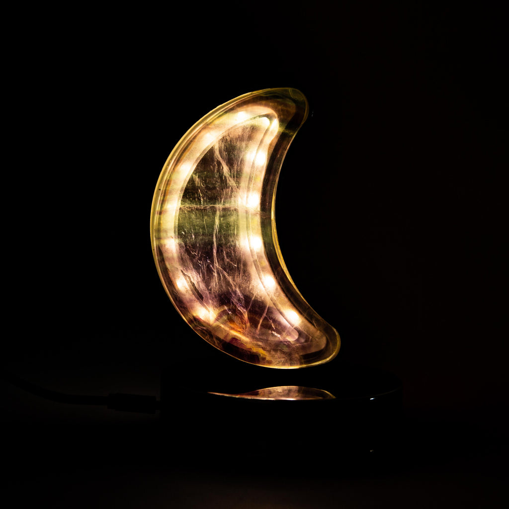 Fluorite Moon (Led) Lamp - 14 cm 600 gr — photo 3