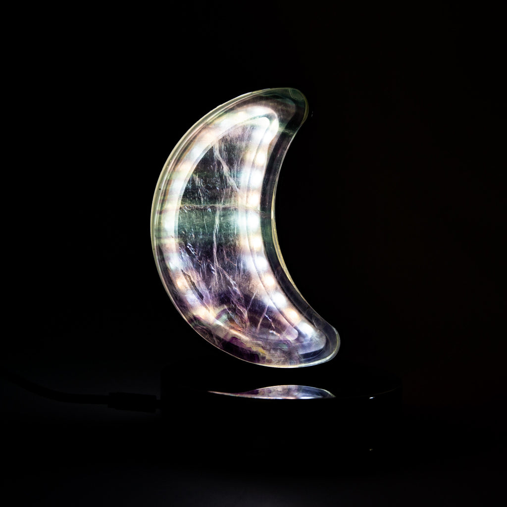 Fluorite Moon (Led) Lamp - 14 cm 600 gr — photo 4