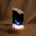 Fluorite on LED Lamp - 50mm