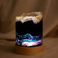 Fluorite on LED Lamp - 75mm