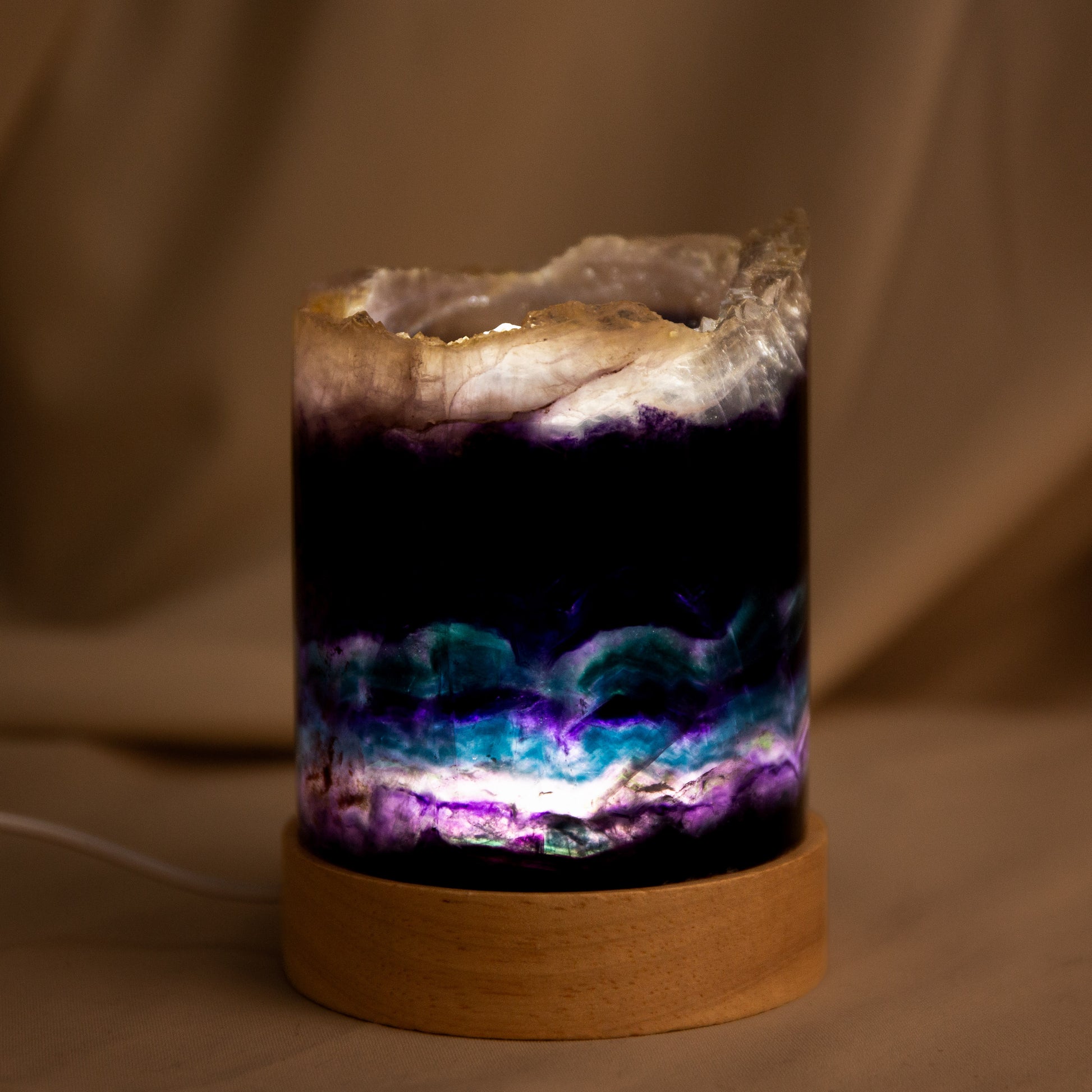 Fluorit LED lámpán - 77 mm