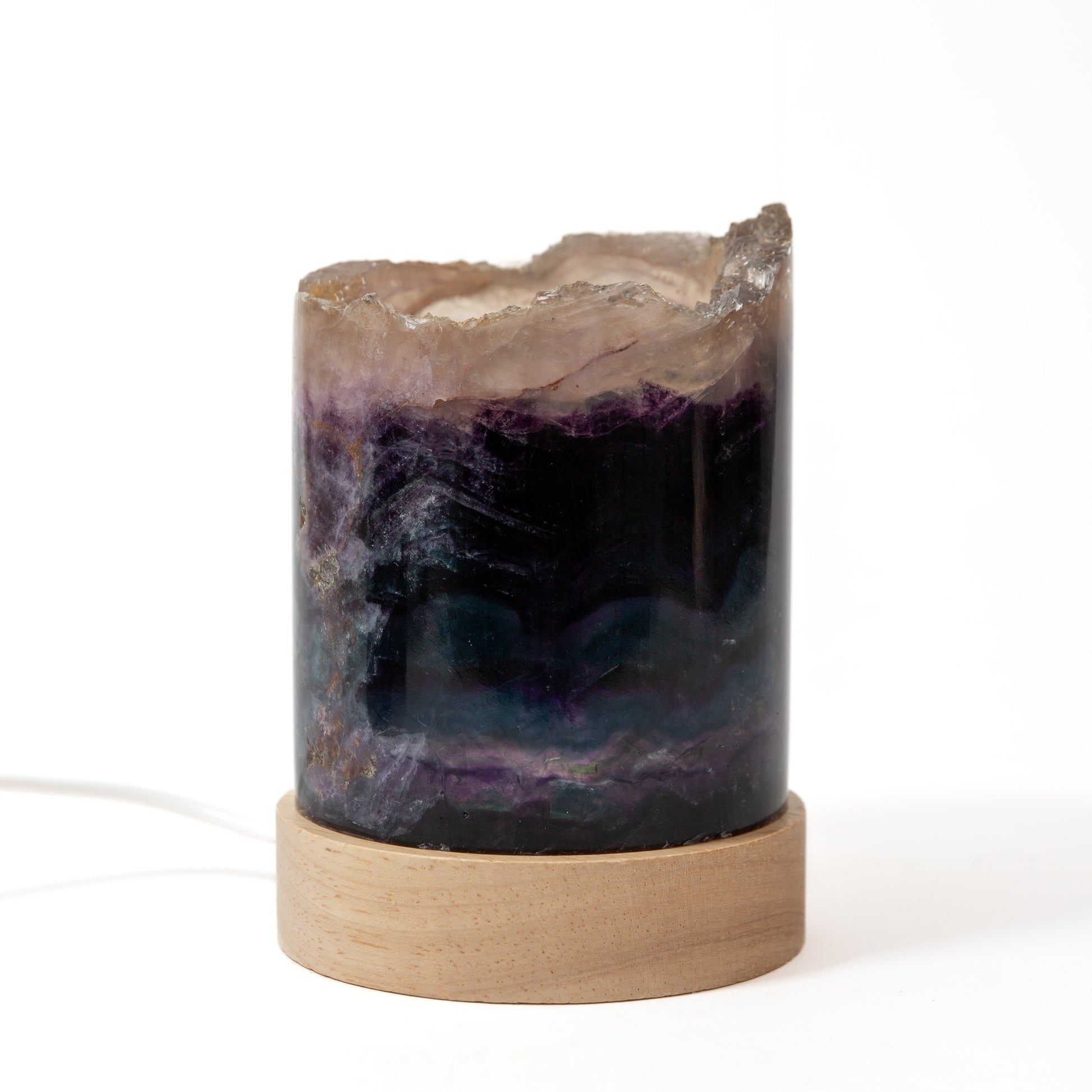 Fluorite on LED Lamp - 77mm