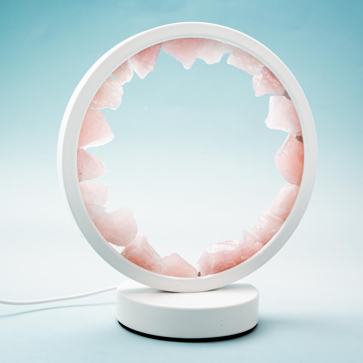 Rose Quartz Crystal Lamp (A)