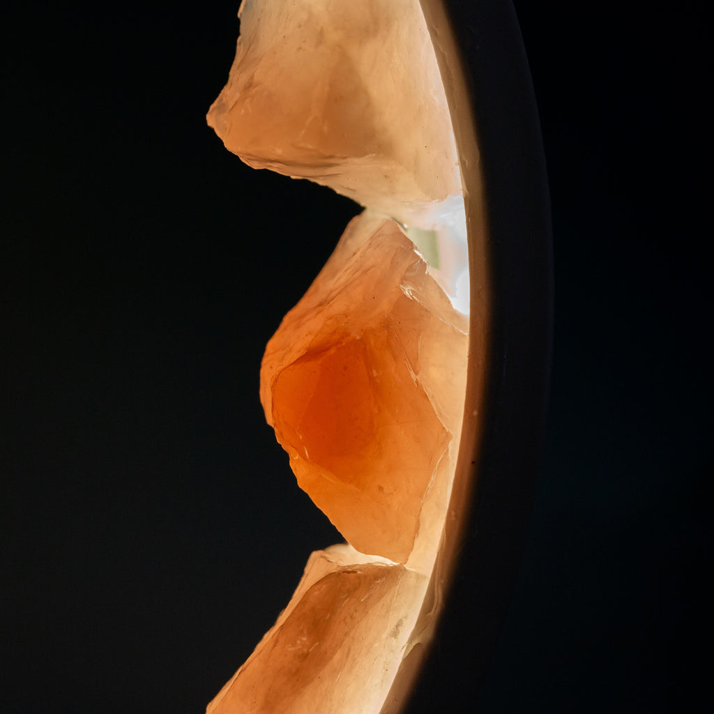 Rose Quartz Crystal Lamp (A)