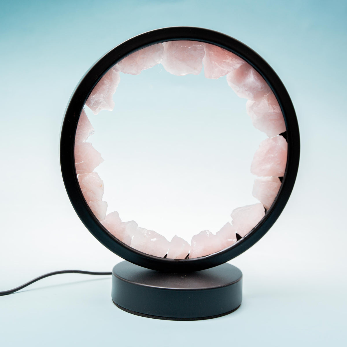 Rose Quartz Crystal Lamp (D)