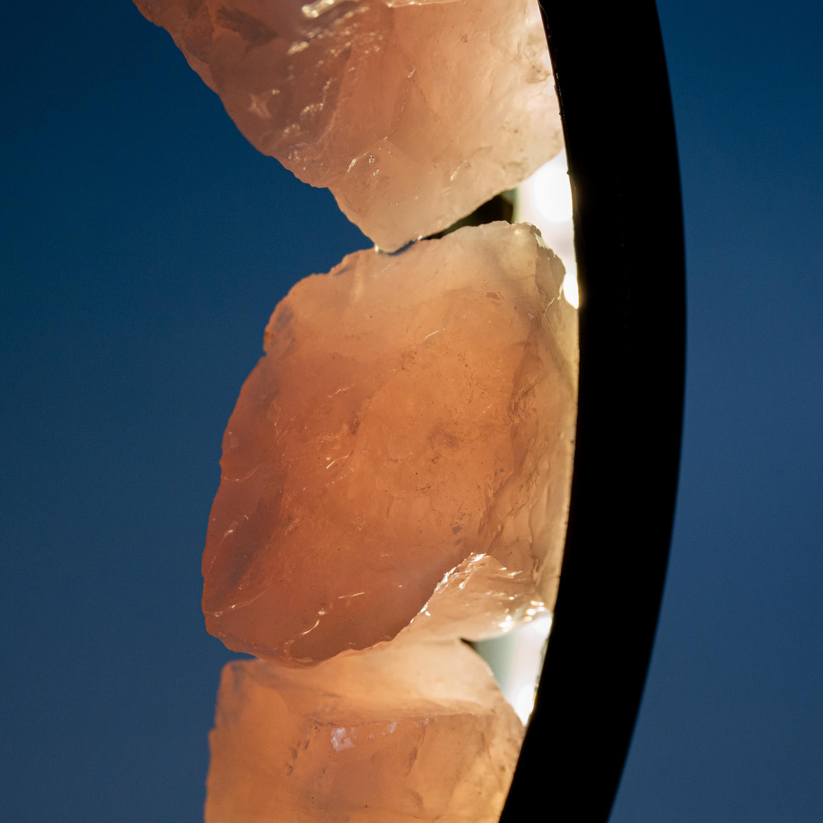 Rose Quartz Crystal Lamp (D)