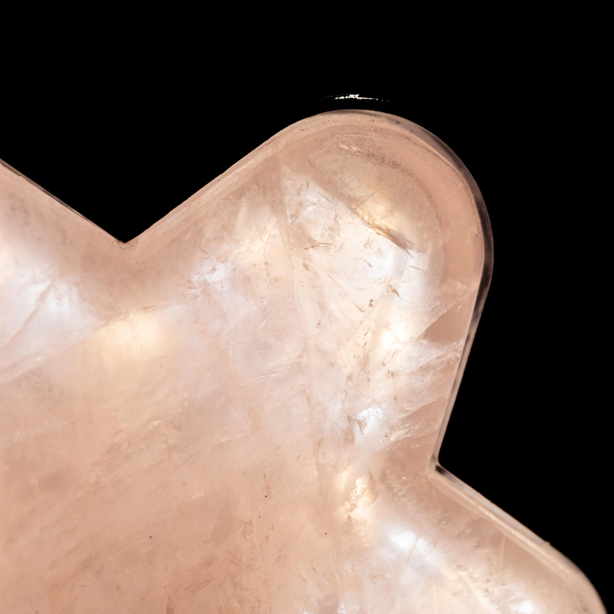 Rose Quartz Star (Led) Lamp - 14 cm 600 gr — photo 5