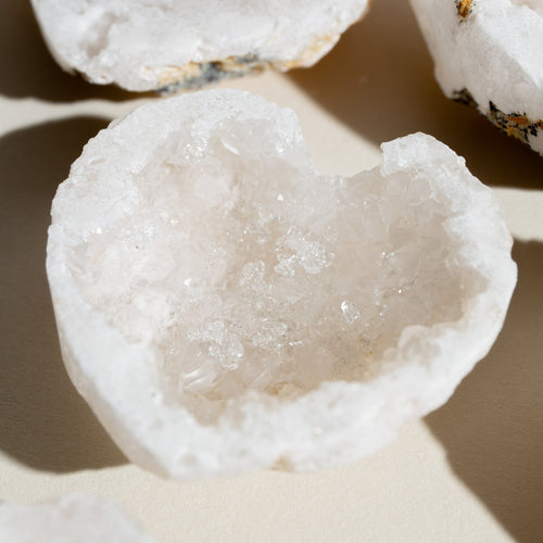 Heart - Quartz with Drusy 3-4cm