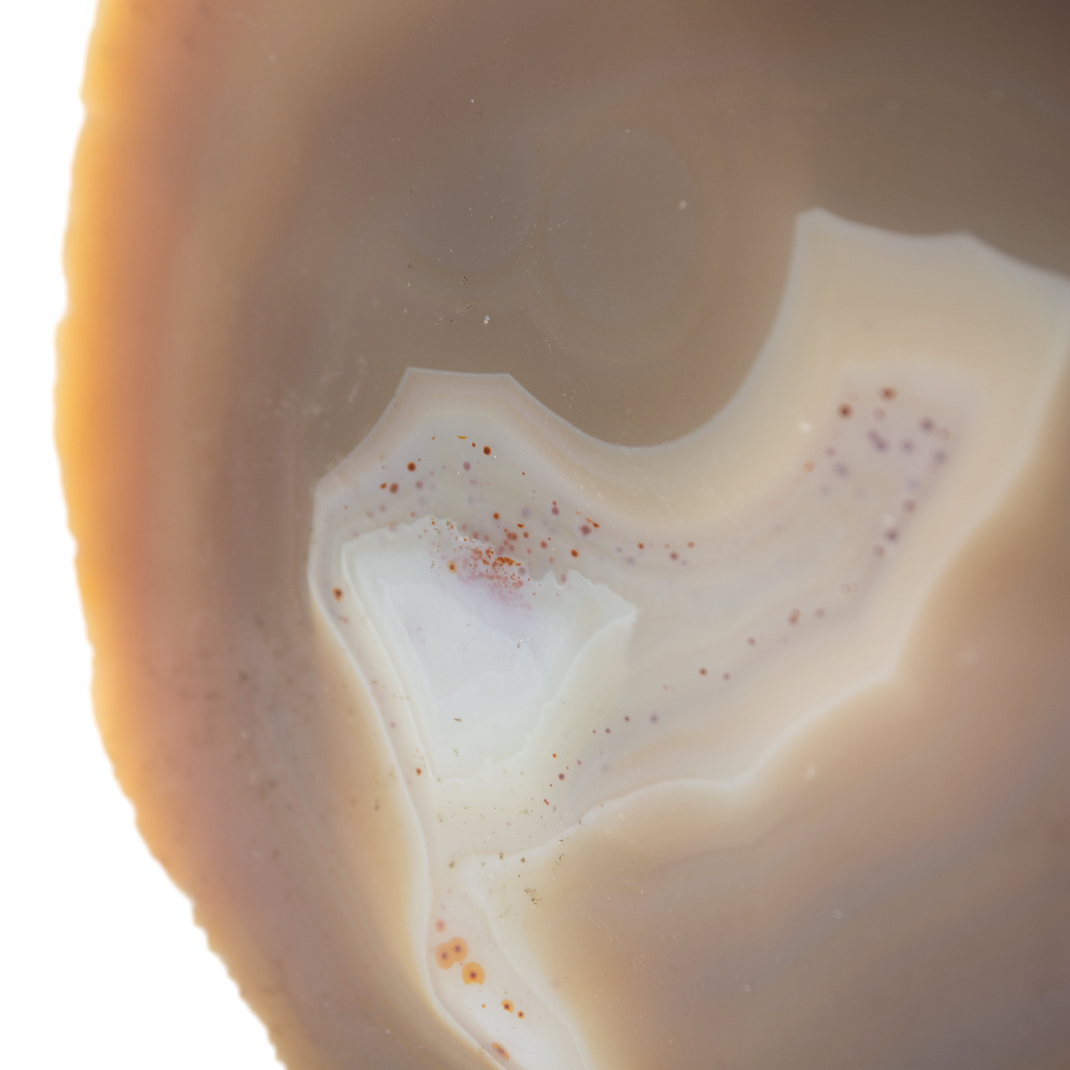 Achát félig polírozott kő - 463g