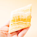 Yellow Calcite Diamond - 10cm