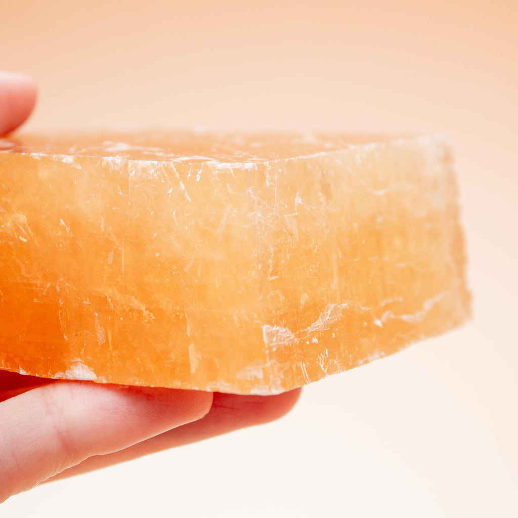 Honey Calcite - 348g/6.5cm (D)