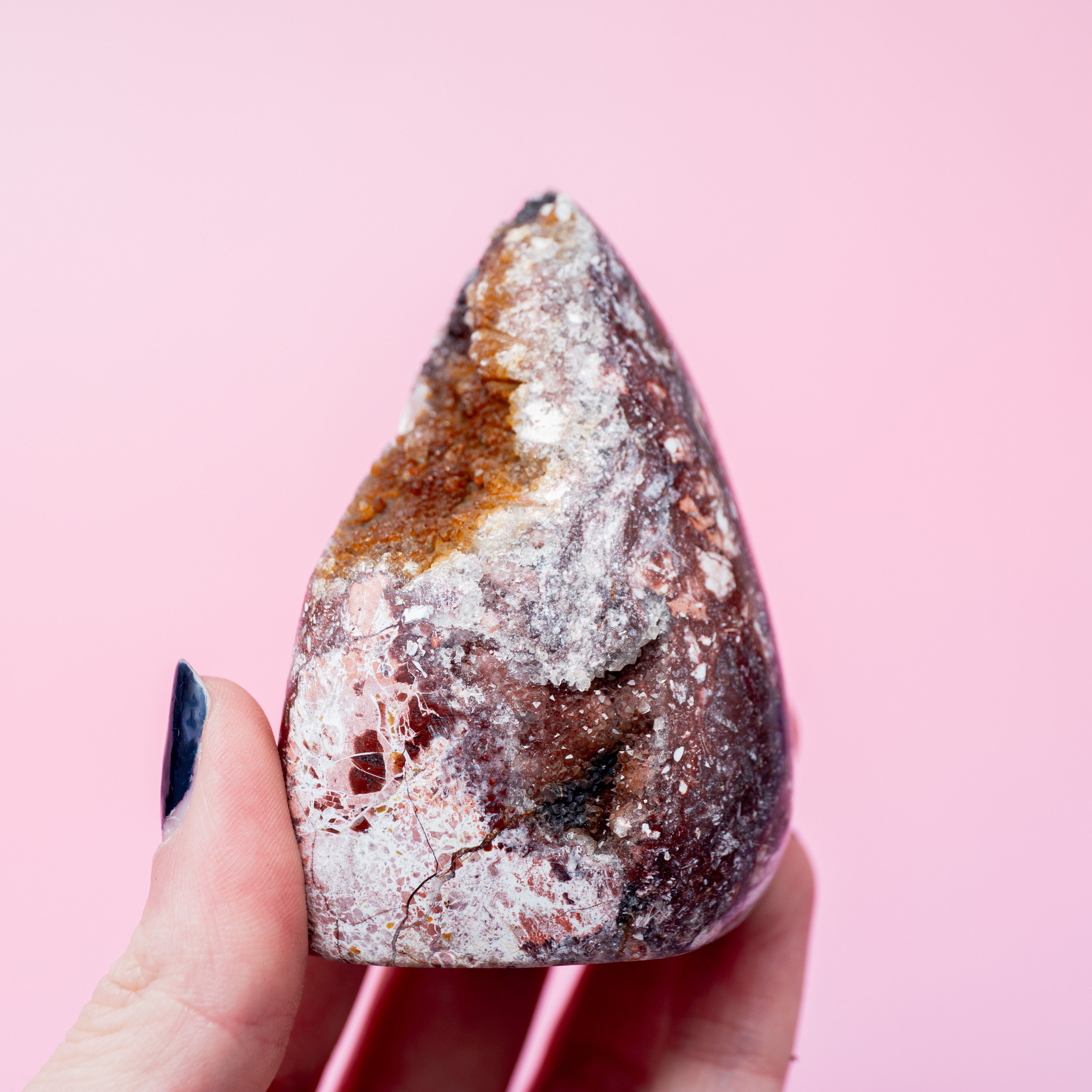 Jasper with Quartz (Indonesia) - 158g/7cm (D)