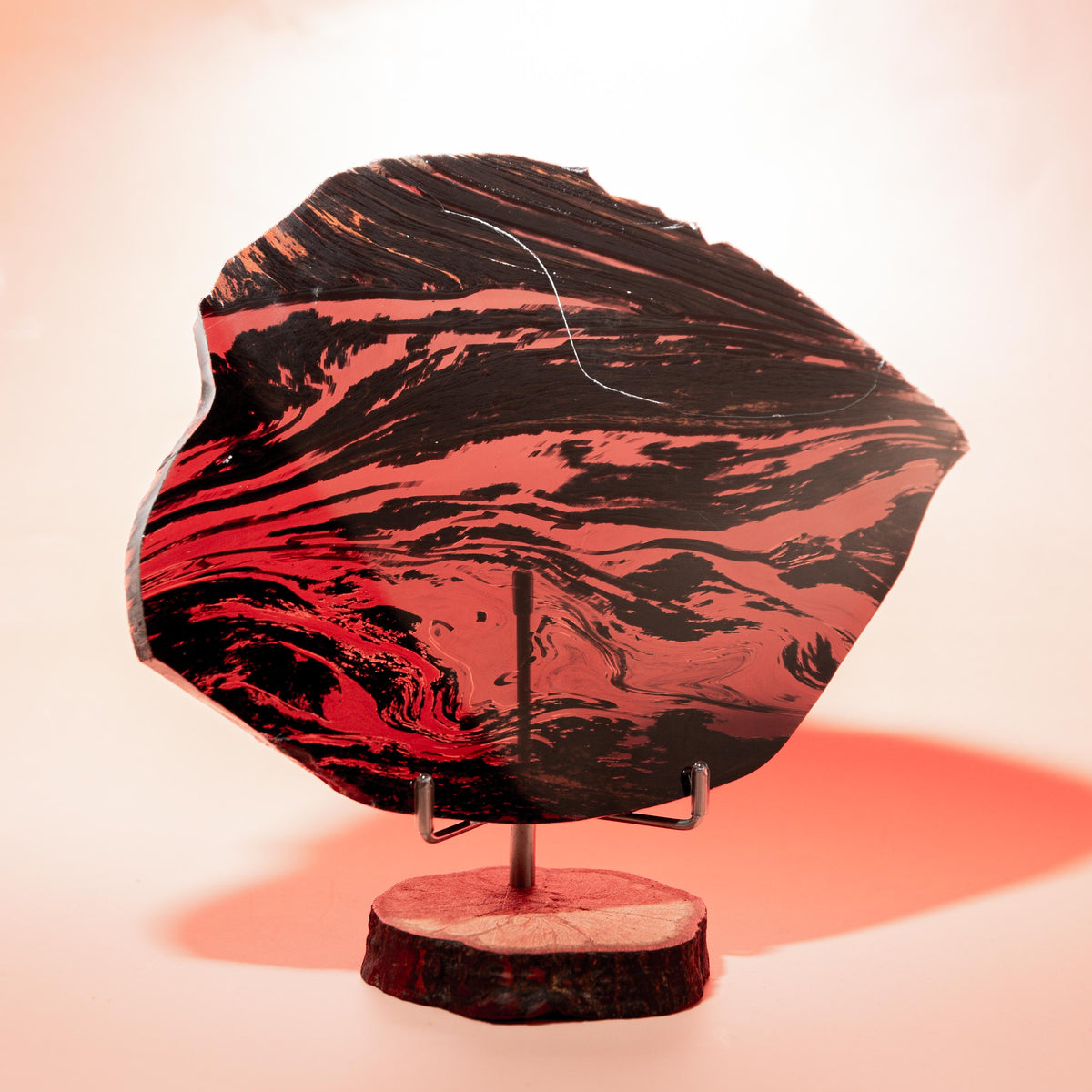Midnight Lace Obsidian (Armenia) - 19.5cm/15cm/1cm (A3)