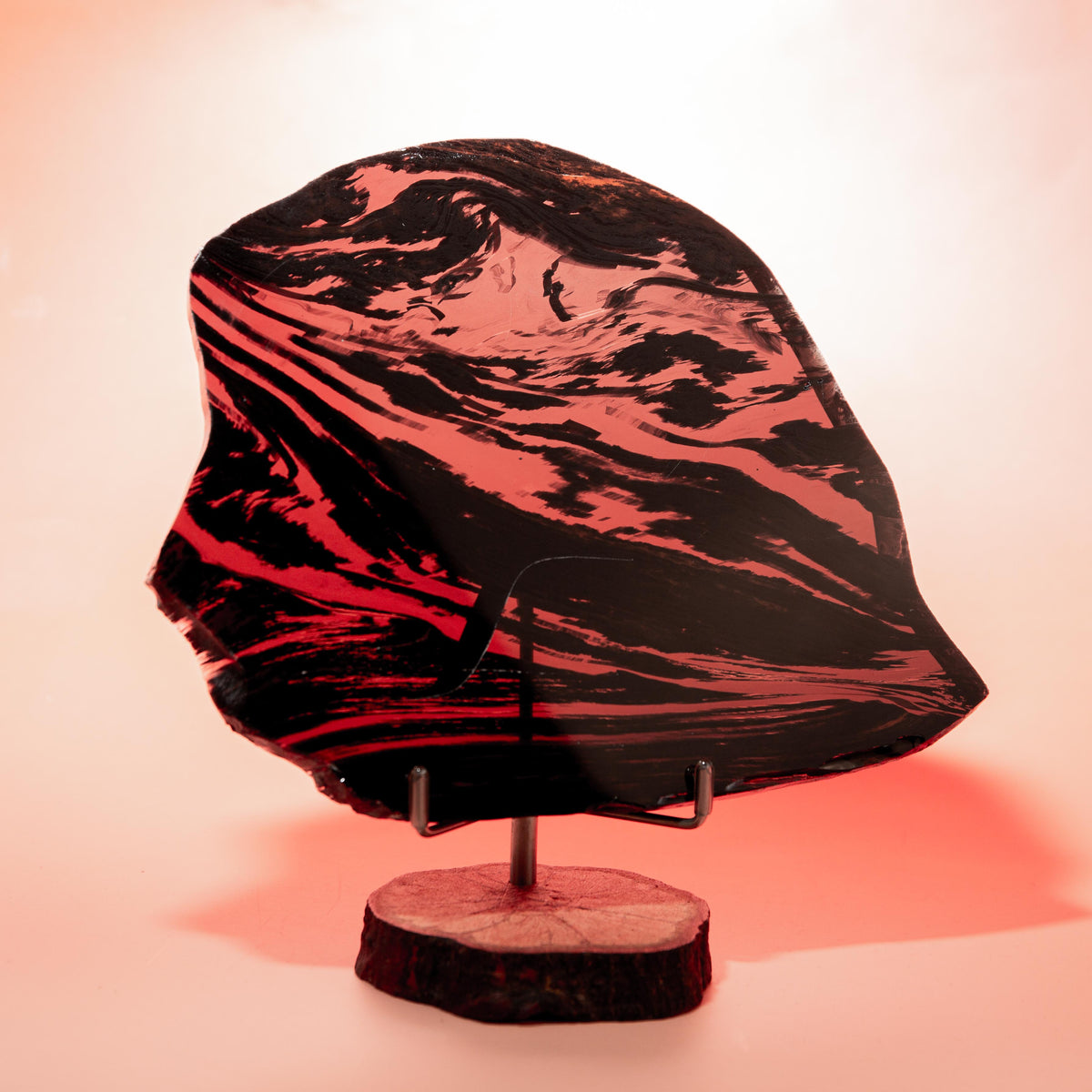 Midnight Lace Obsidian (Armenia) - 17.5cm/15.5cm/1cm (A4)