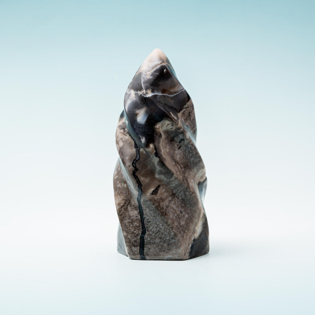 Volcanic Agate Flame - 506g/13cm (E)