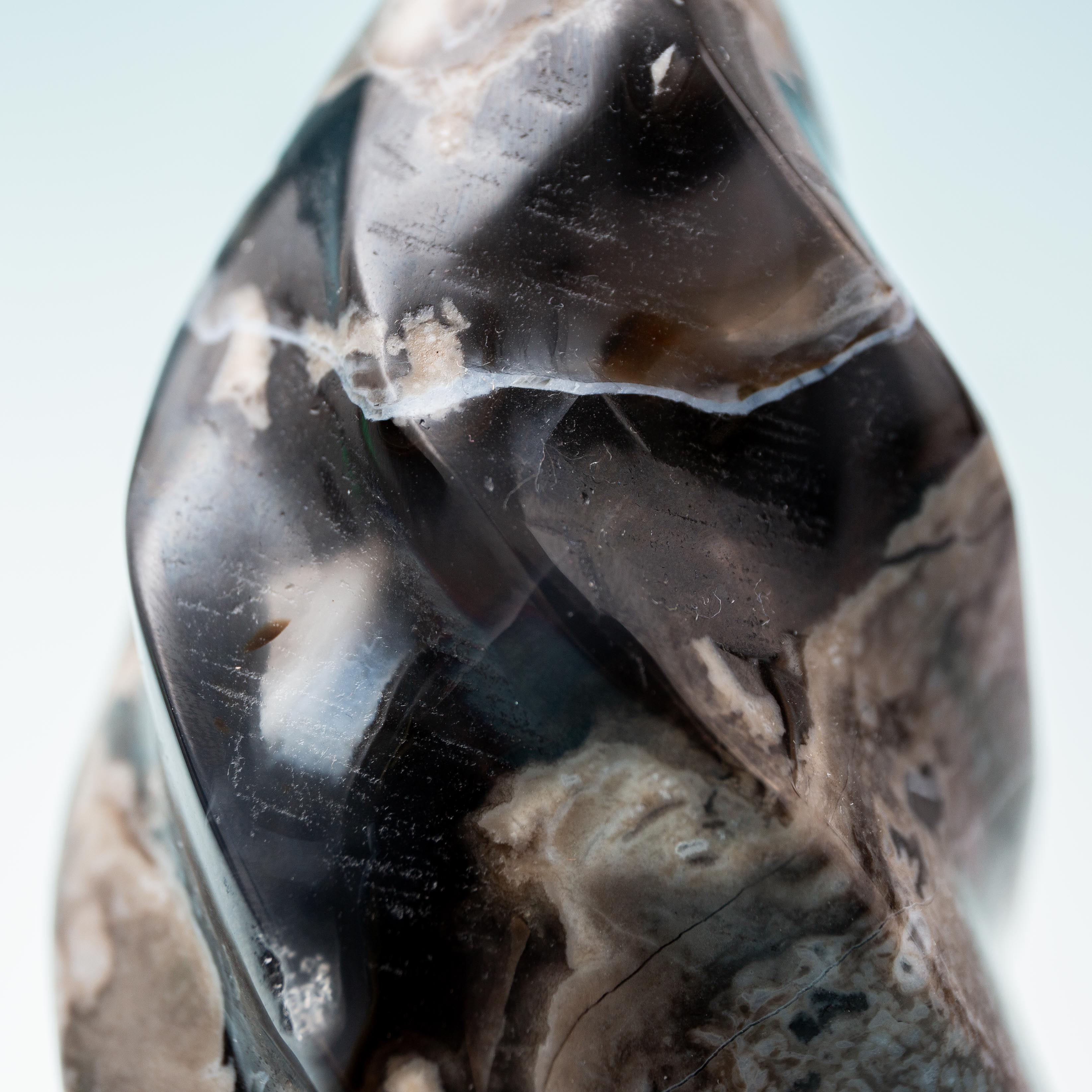 Volcanic Agate Flame - 506g/13cm (E)