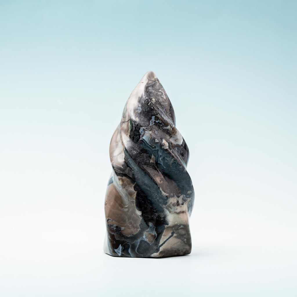 Volcanic Agate Flame - 487g/13cm (I)
