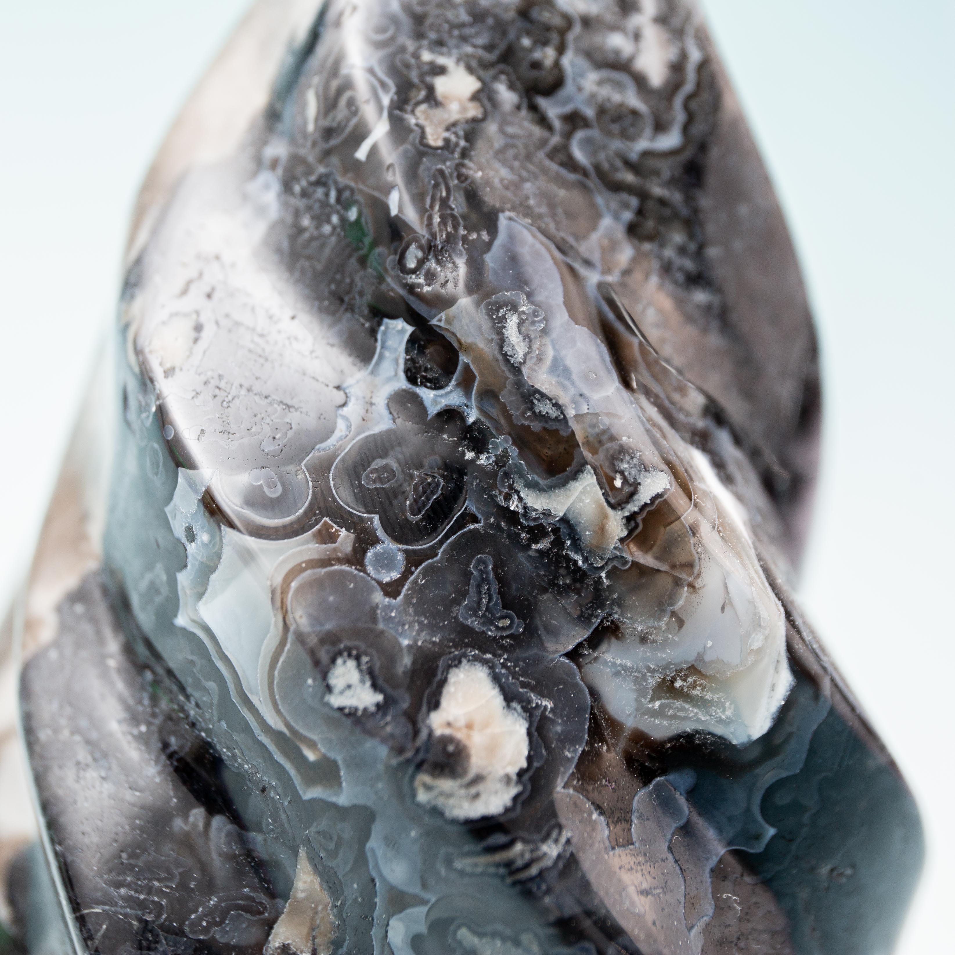 Volcanic Agate Flame - 487g/13cm (I)