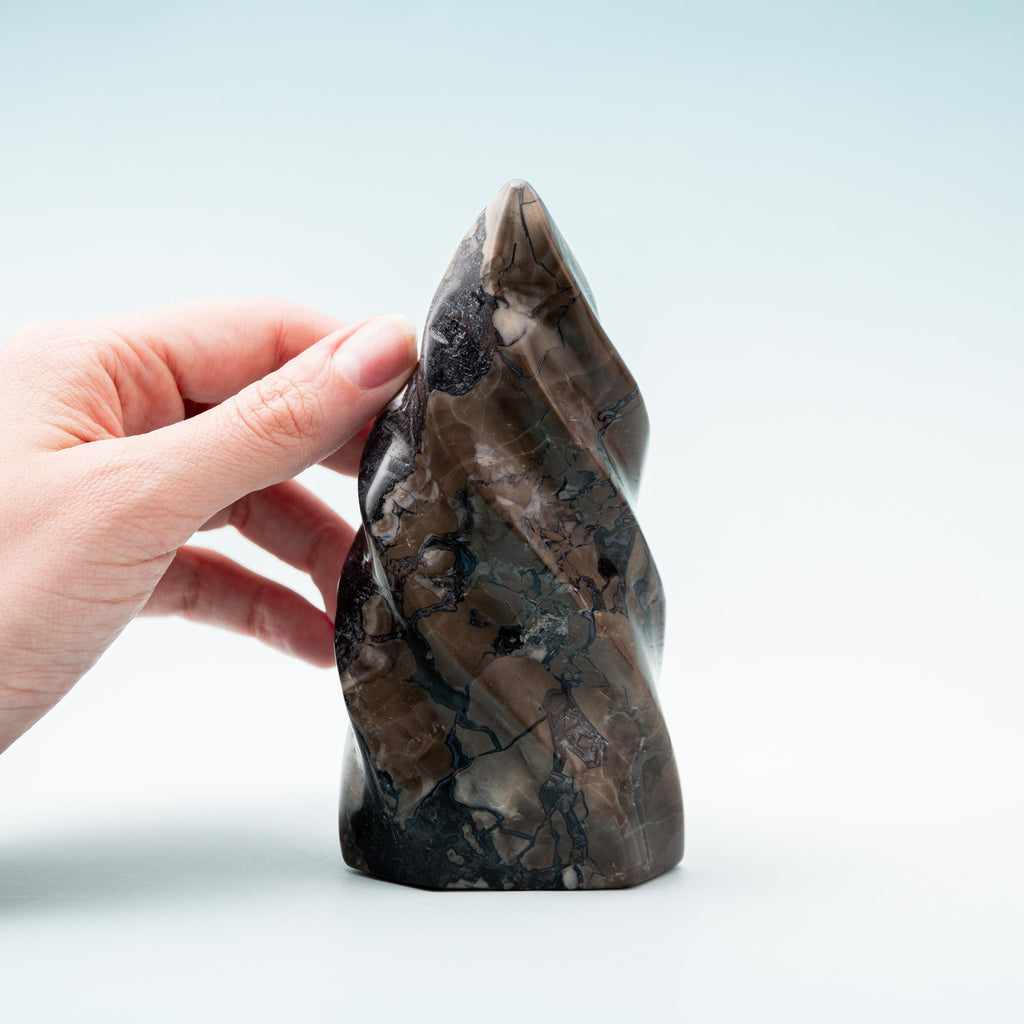 Volcanic Agate Flame - 487g/13cm (I)