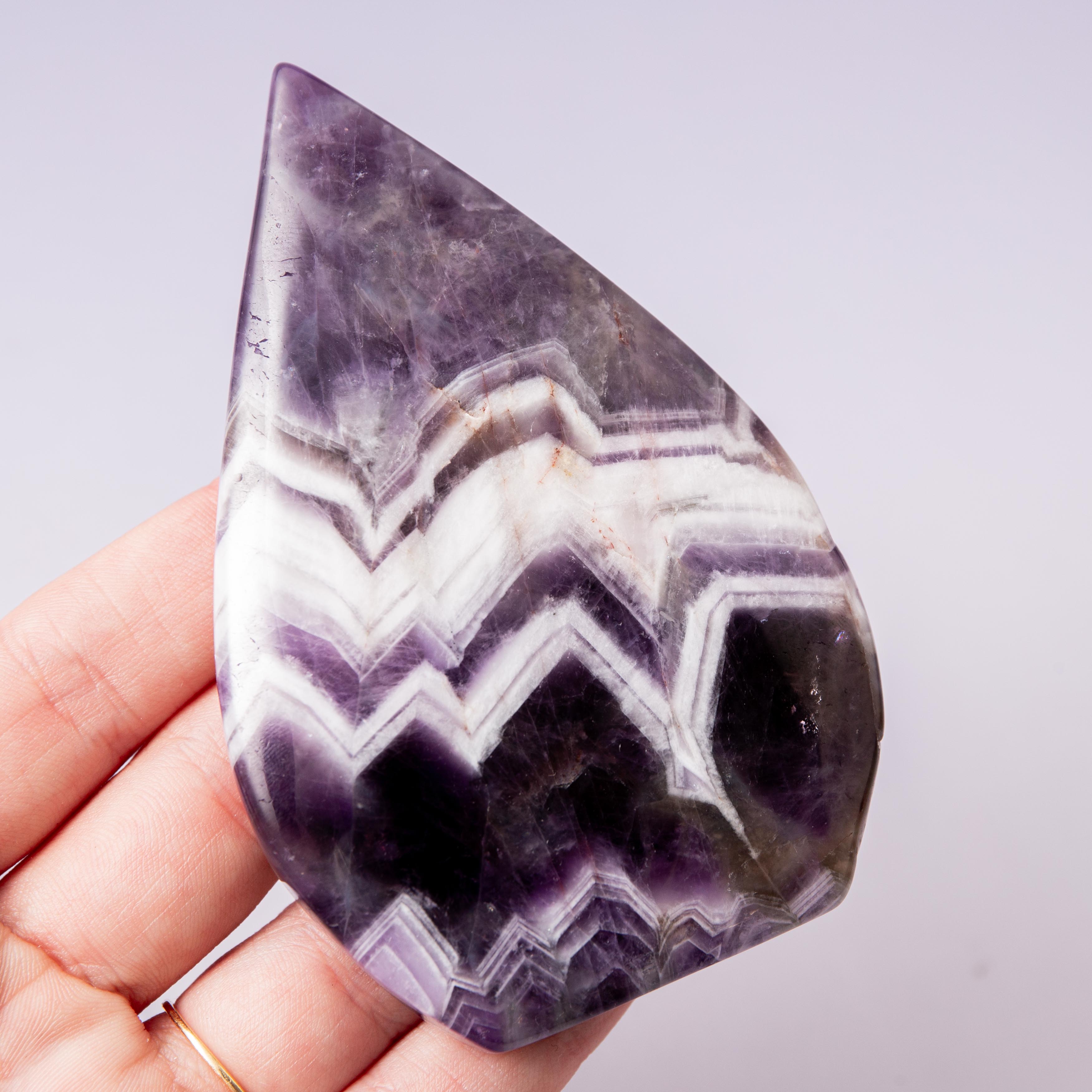 Chevron Amethyst Deco - 122g/9cm (A)