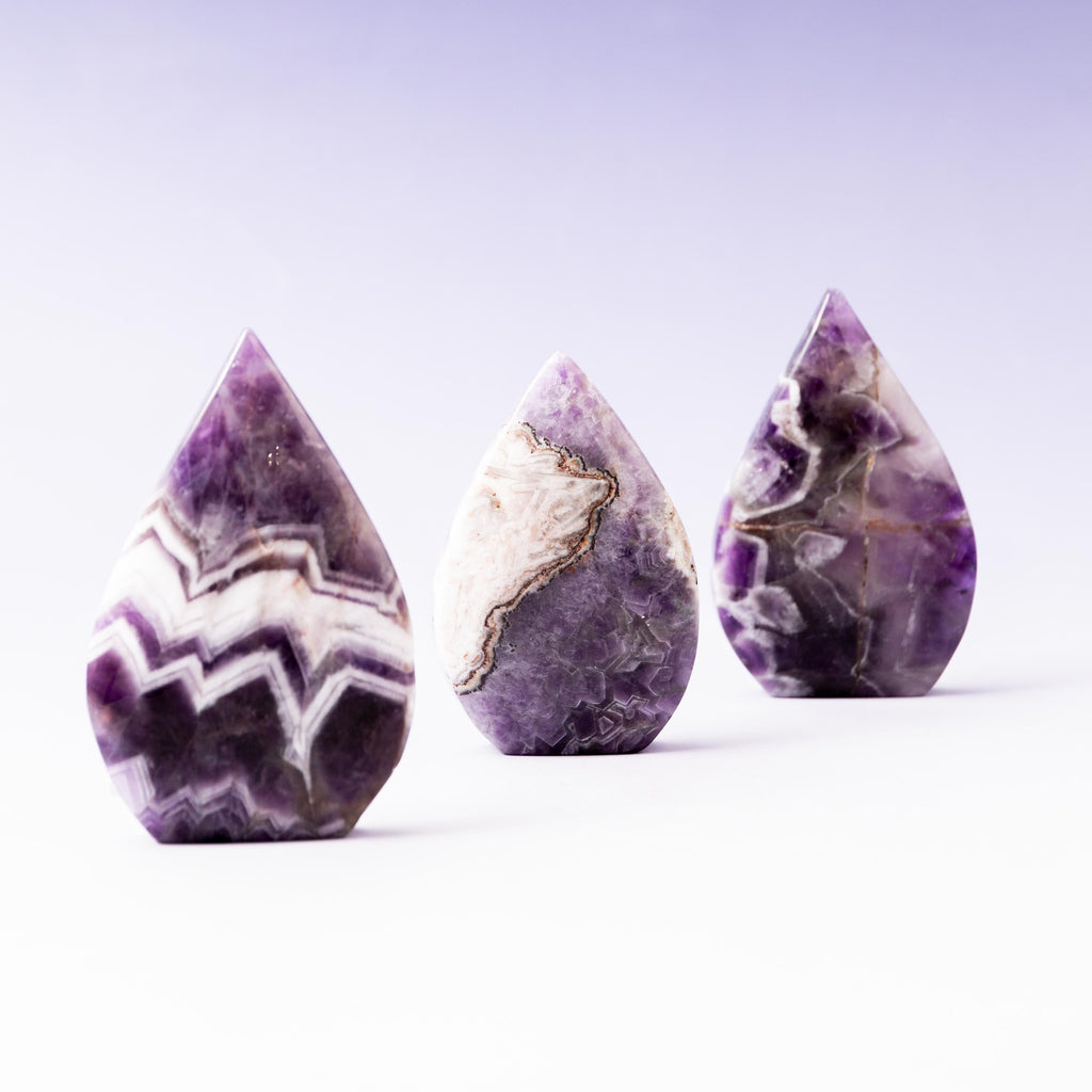 Chevron Amethyst Deco - 122g/9cm (A)