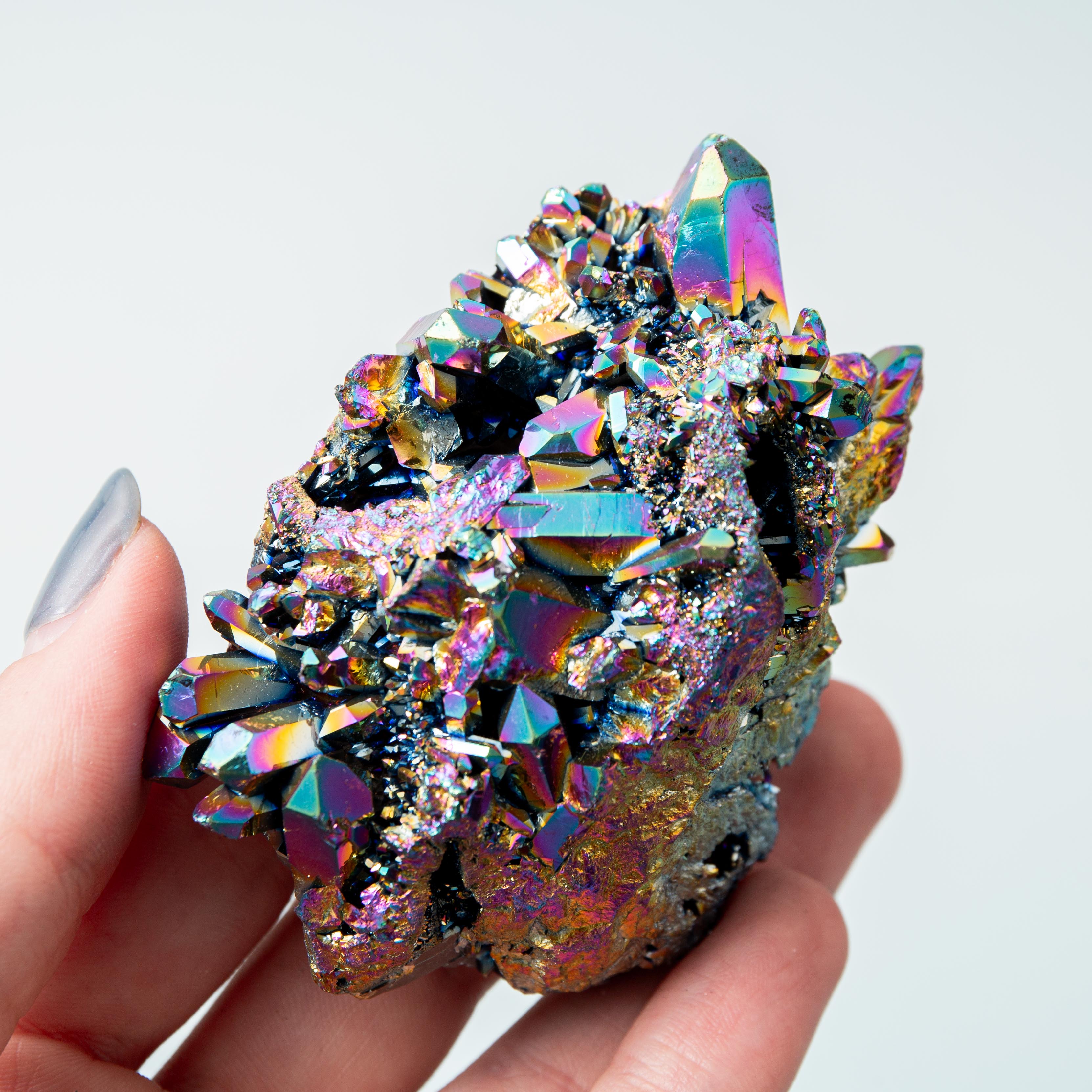 Titanium Aura Quartz - 94g/6cm (C)
