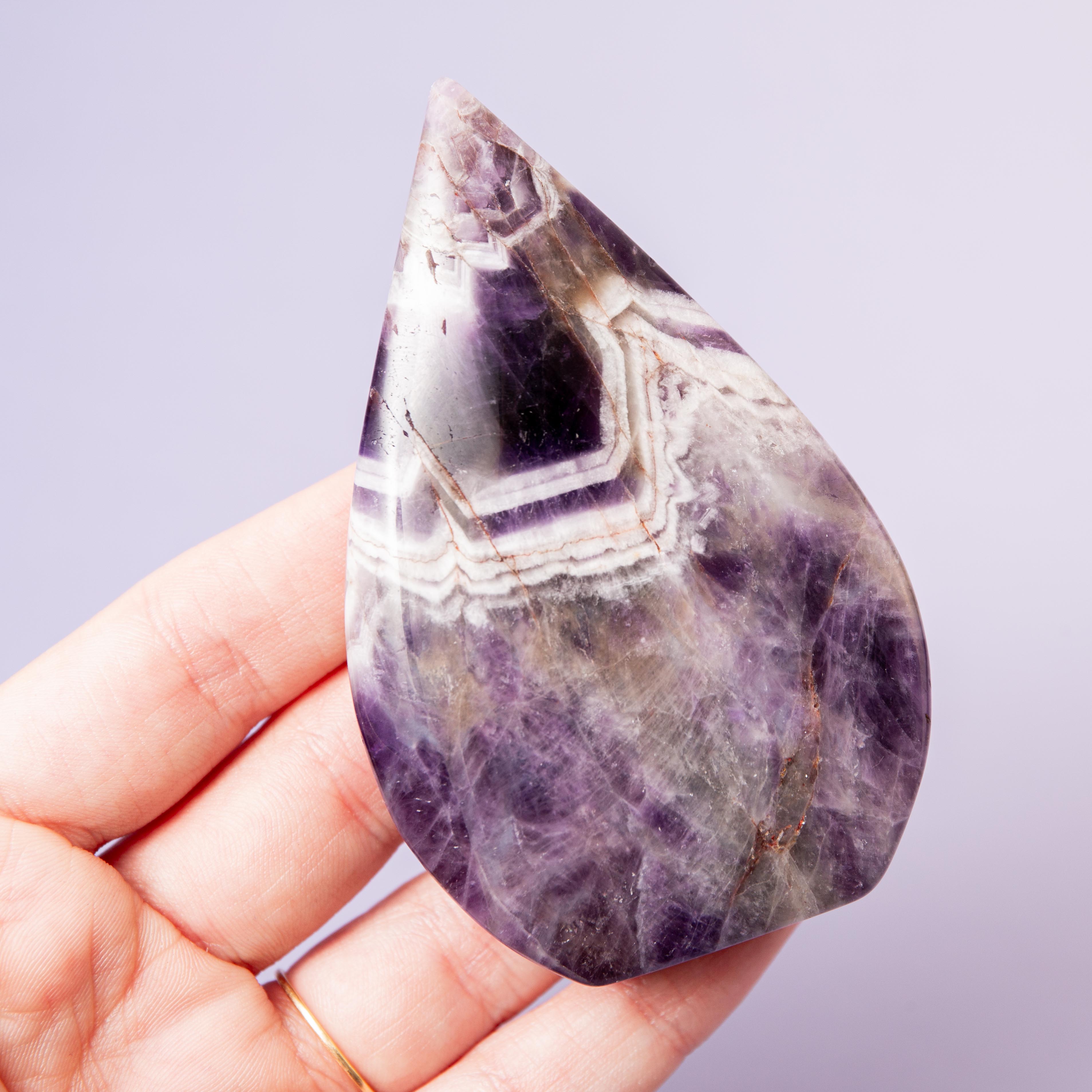 Chevron Amethyst Deco - 91g/8.5cm (A)