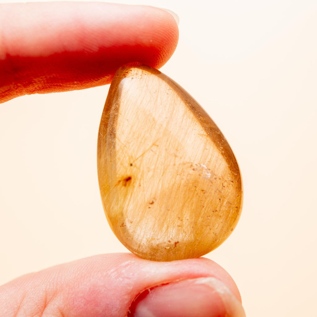 Rutilated Quartz Drop - 3 cm 10 gr (A1)