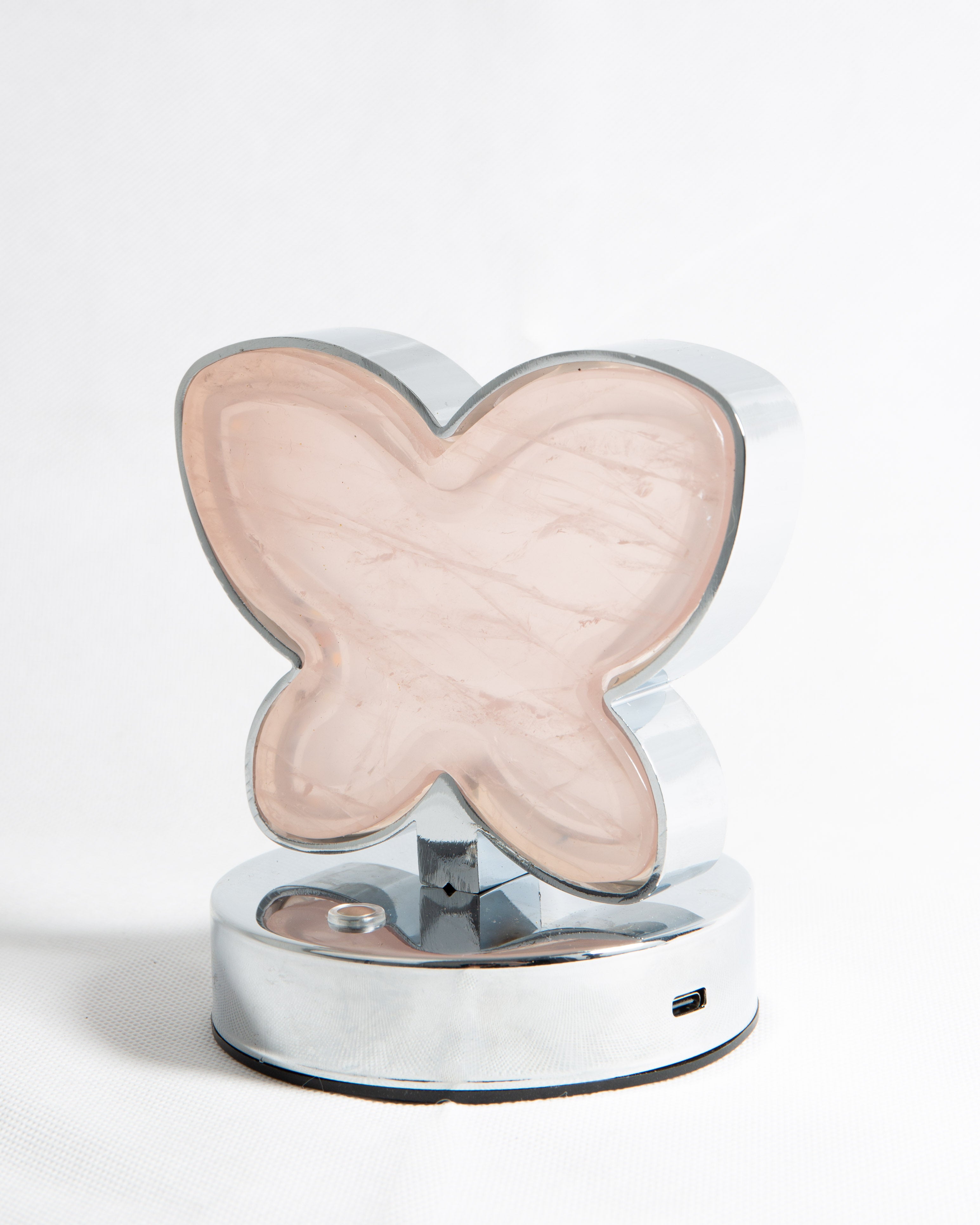 Rózsakvarc Pillangó Lámpa