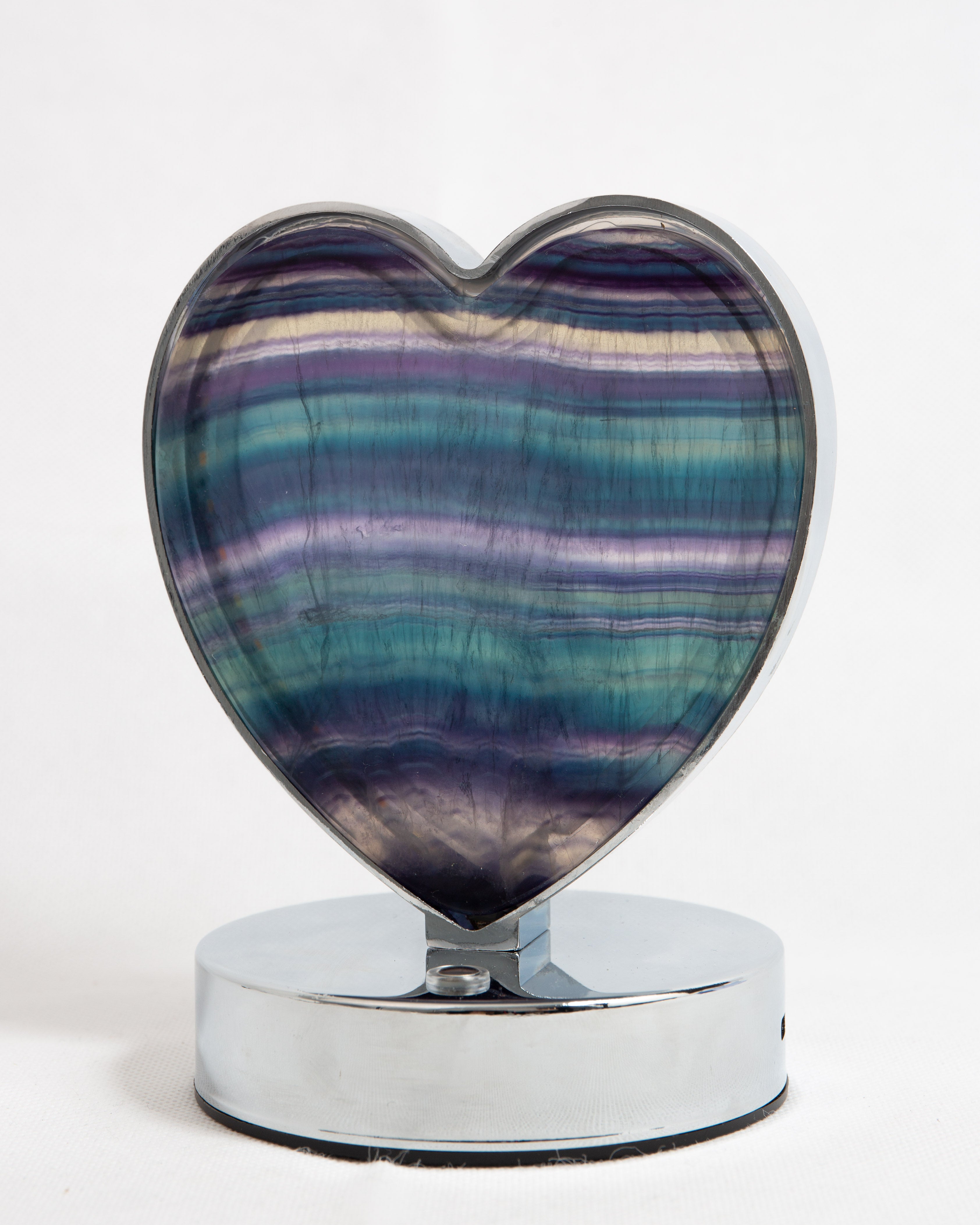 Fluorit Szív Lámpa