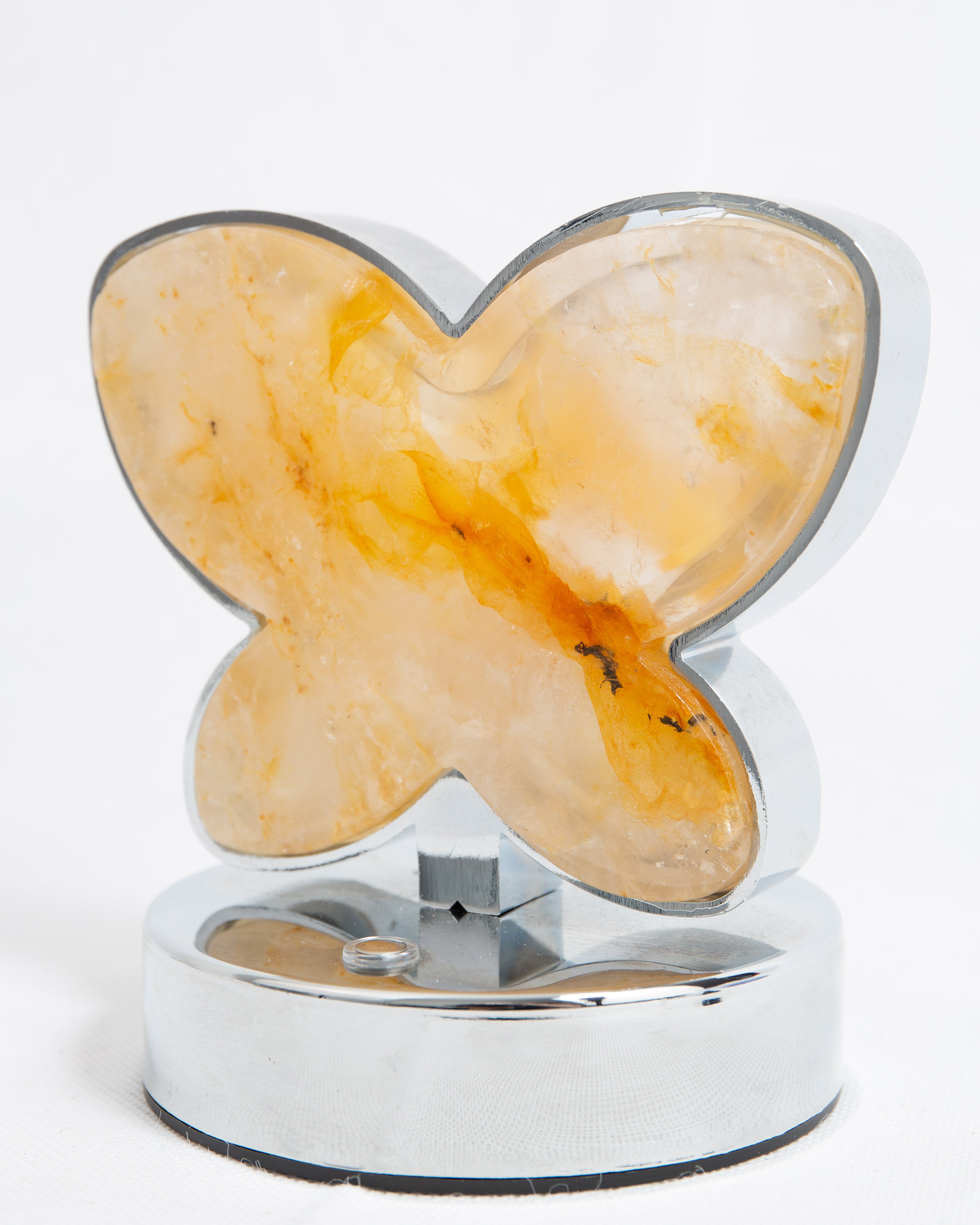 Golden Healer Pillangó Lámpa (Hematoid Kvarc)