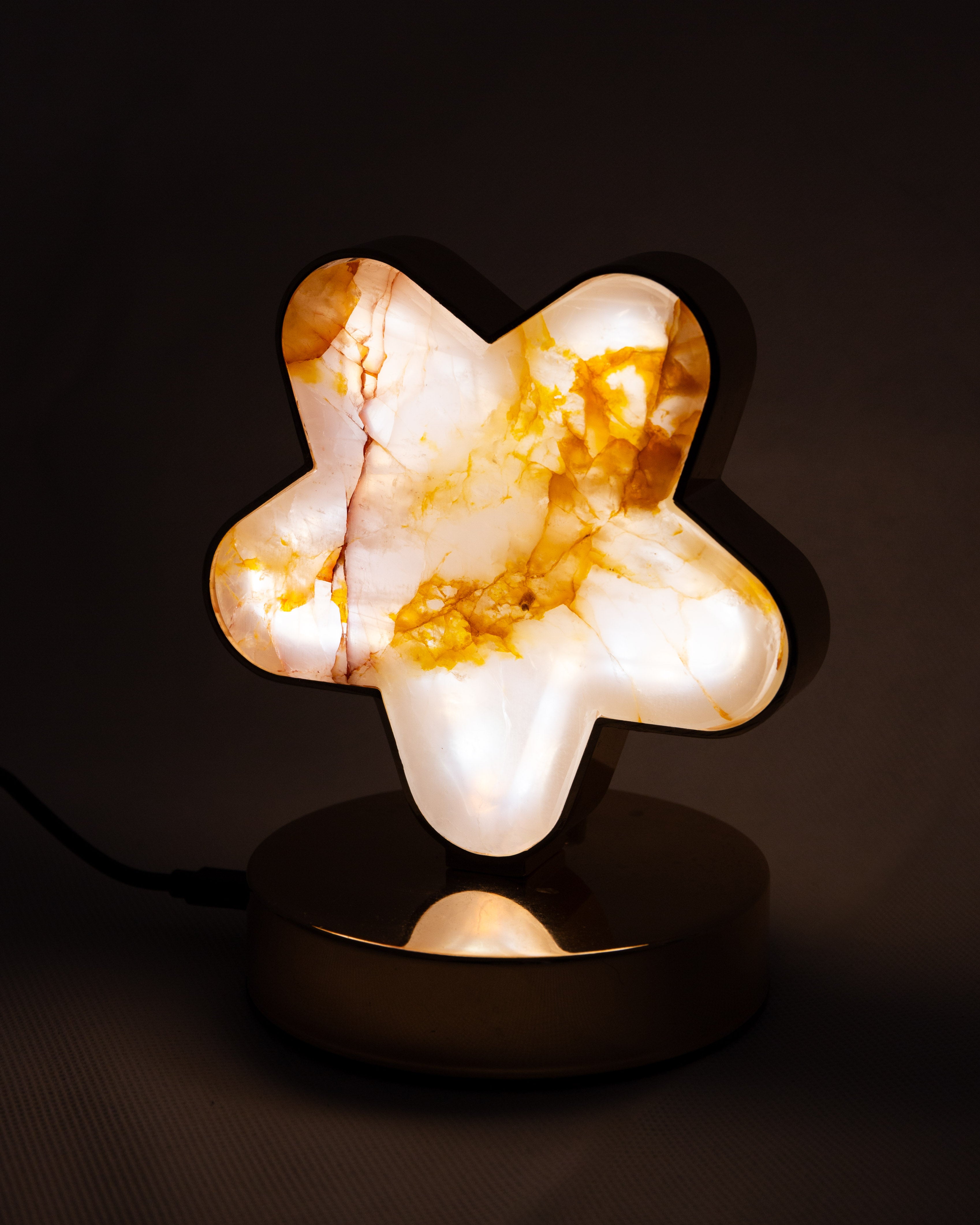 Golden Healer Csillag Lámpa (Hematoid Kvarc)