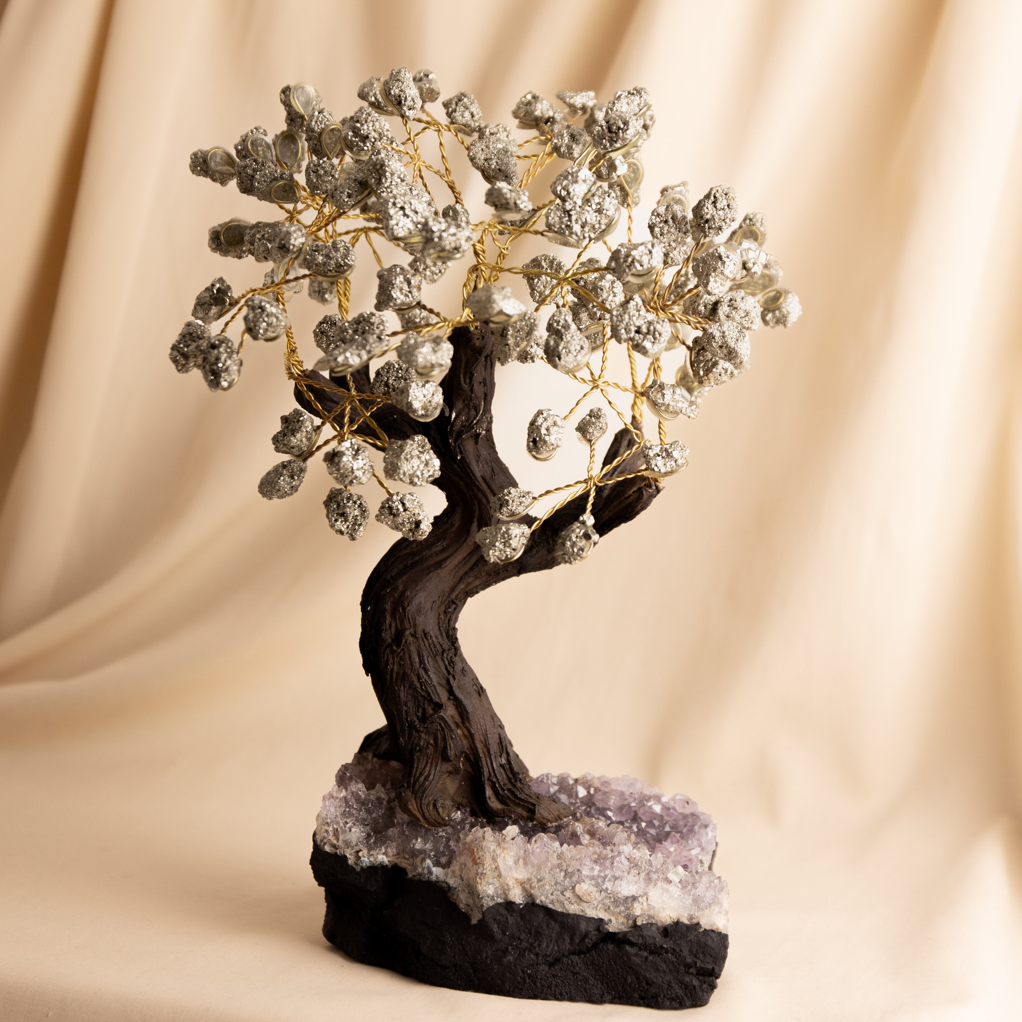 Pirit Turmalin Kristályfa - Brazíliából