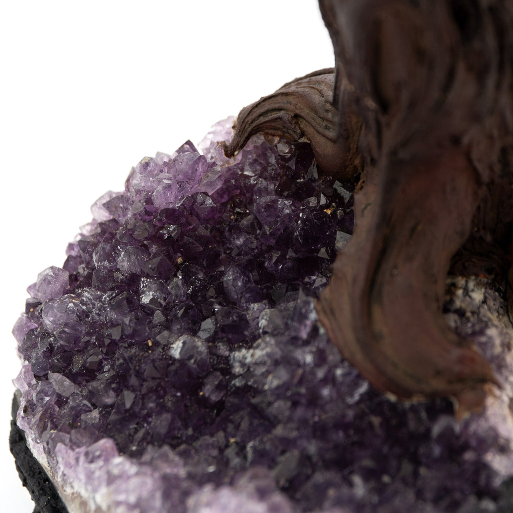 Ametiszt-Fekete Turmalin Kristályfa - Brazíliából