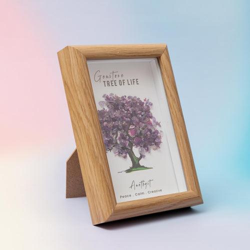 Amethyst Crystal Tree in Frame – 12×17cm