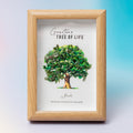 Jade Crystal Tree in Frame – 12×17cm
