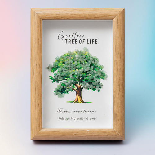 Aventunrine Crystal Tree in Frame – 12×17cm