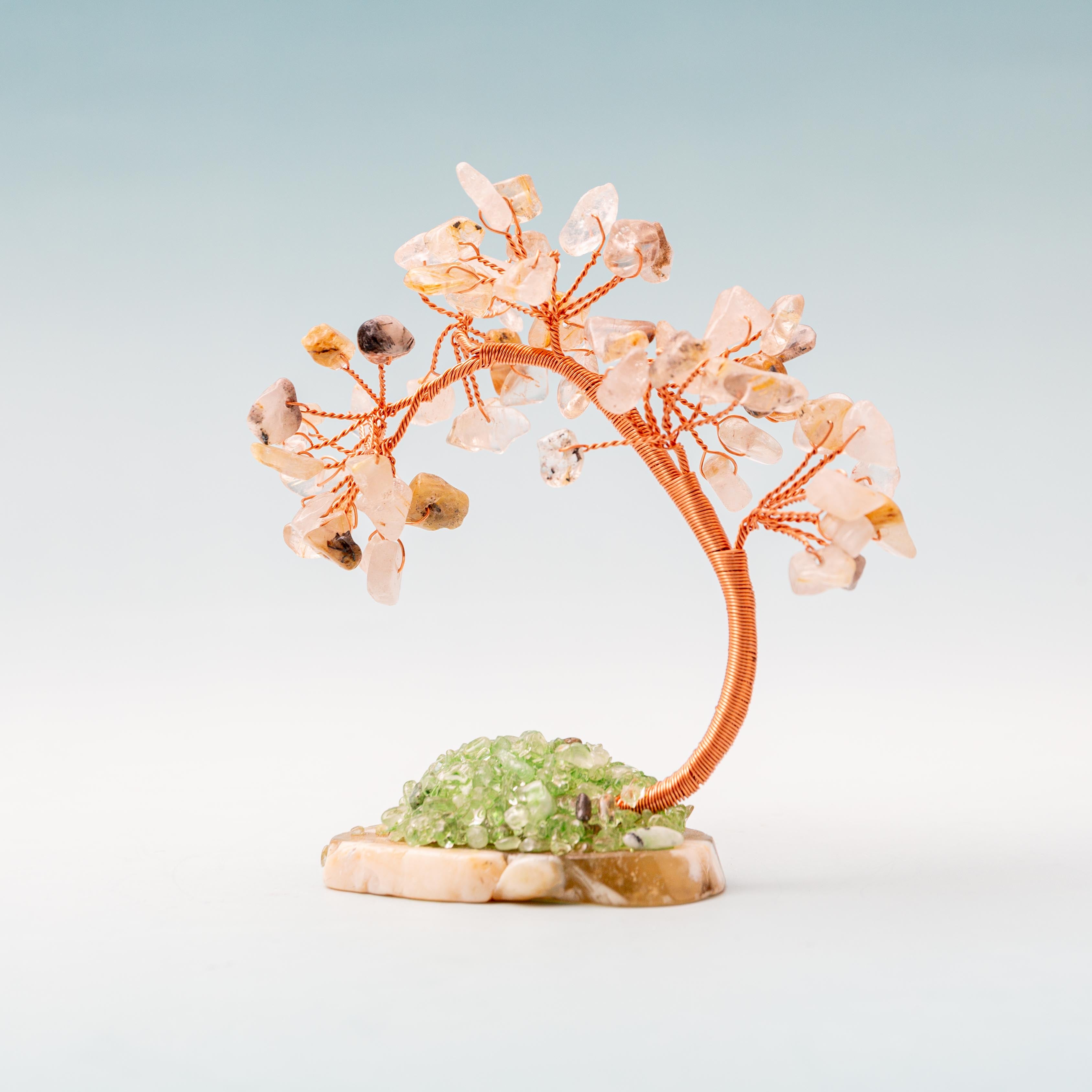 Golden Rutilated Quartz Crystal Tree - 7cm