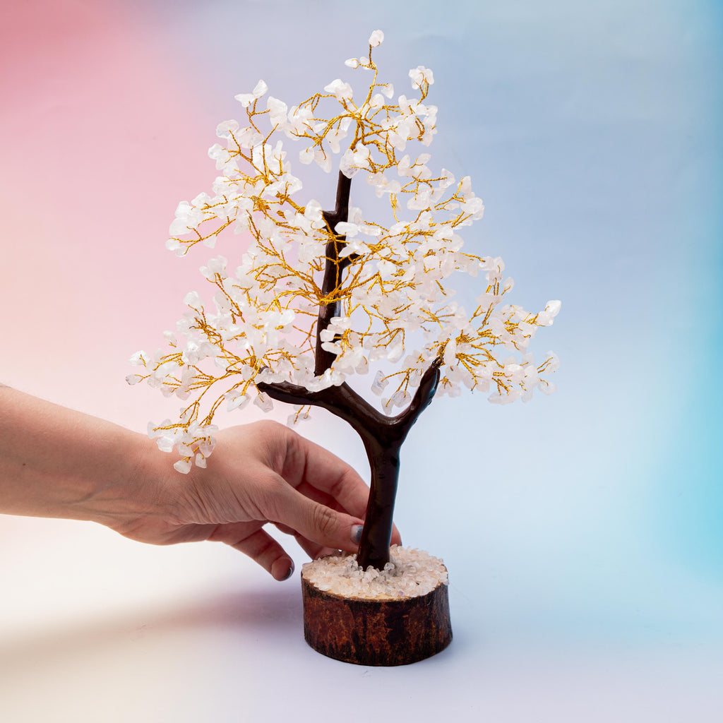 Rose Quartz Crystal Tree - 23cm