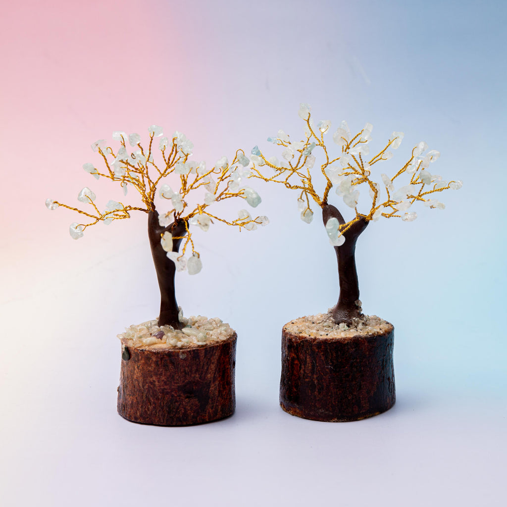 Aquamarine Crystal Tree - 10cm