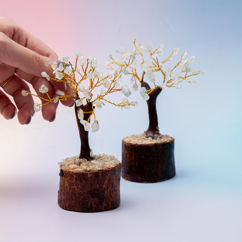 Aquamarine Crystal Tree - 10cm