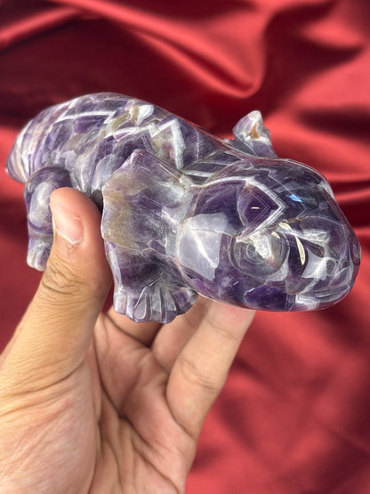 Chevron amethyst salamander/Chevron ametiszt szalamandra 🦎(600g)